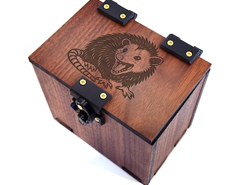 Commander Deck Box Opossum Theme: 180+ Sleeved Cards (No Dice Pocket)
