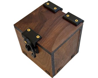 Handmade Wooden Trinket Box for Dice Storage