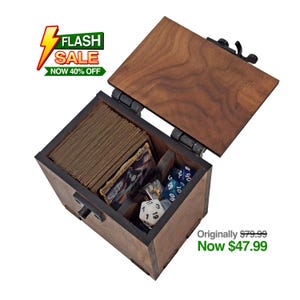 MTG Handmade Deck Box: 100+ Cards, Dice Tray, Commander EDH