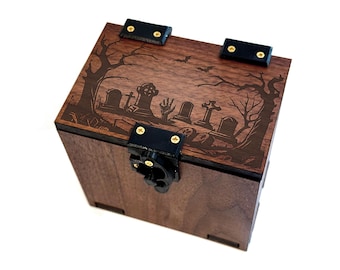 MTG Deck Box: Zombie Graveyard, ponad 180 kart (bez kieszonki na kostki)