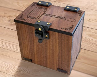 Commander Deck Box: Thor's Hammer, Dice Tray - 100+ Card Capacity (No AI)