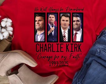 Charlie Kirk RIP PNG digital download