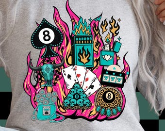 Western Retro PNG digital download