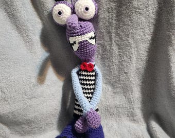 Purple Skinny Emotion – gehaakt pluche