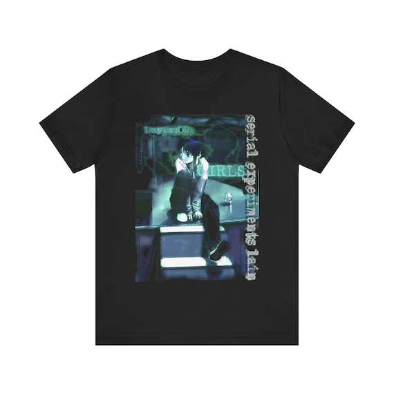 Serial Experiments Lain T-shirt: Anime Layer 2 Girls Graphic Tee