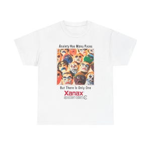 XANAX ÅNGEST-T-SHIRT - Soundcloud, Aphex Twin, Oxykodon, Drain Gang-T-SHIRT