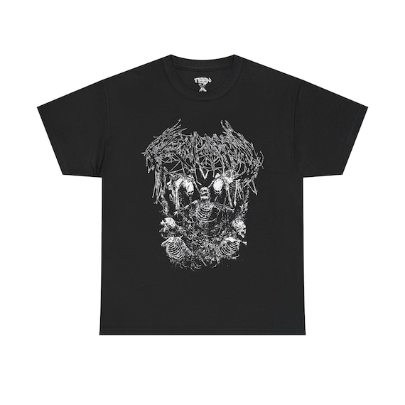 Ken Carson Black Metal Logo Tee: Skulls Opium Y2K Graphic - Etsy
