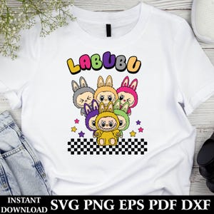 Labubu PNG, Labubu Svg, Labubu Vector, Labubu super cute monsters, Labubu super cute monsters et Labubu designs digital Downloads