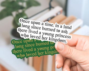 Fantasy Series Sticker – Aelin Quote Waterproof Decal