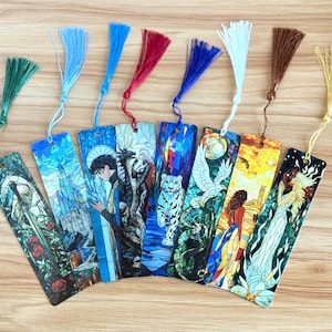 Fantasy Bookmark Set: Aluminum Stained Glass Art - Bookish Gift image 1