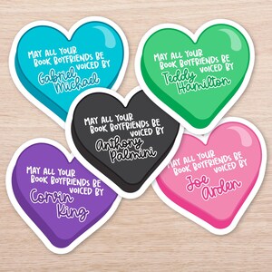 Teddy Hamilton Book Boyfriend Sticker - Audiobook Narrator Waterproof Kindle Sticker image 4