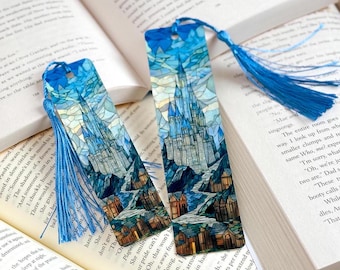 Stained Glass Castle Bookmark: Aluminum Fantasy Art