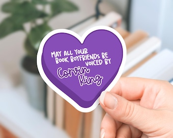 Corvin King Book Boyfriend Sticker - Audiobook Narrator Waterproof Kindle Laptop Decal