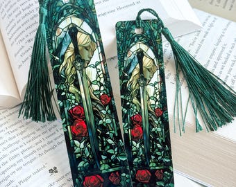 Assassin Bookmark – Stained Glass Style - Fantasy Art