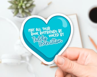 Teddy Hamilton Book Boyfriend Sticker - Audiobook Narrator Waterproof Kindle Sticker