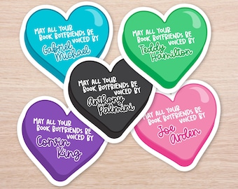 Book Boyfriend Sticker - Audiobook Narrator Waterproof Kindle Laptop Decal