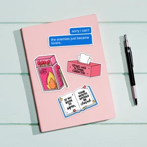 Teddy Hamilton Book Boyfriend Sticker - Audiobook Narrator Waterproof Kindle Sticker image 6
