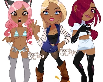 16bitsami Cosplay Stickerz
