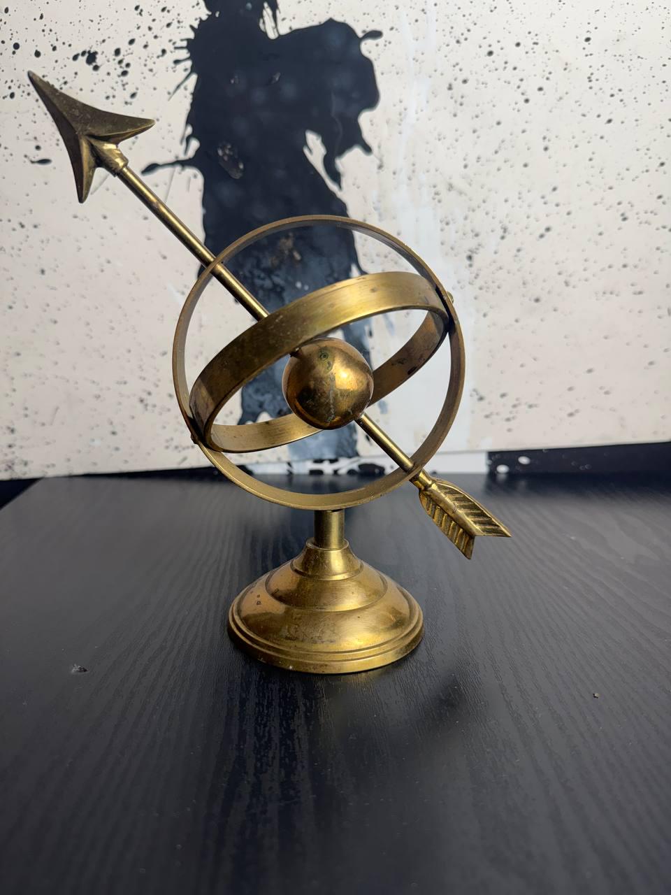 Brass Arrow Globe - Etsy display picture 1