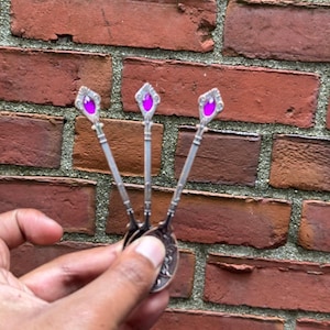 Cucharas para emplatar, juego de 3, cucharitas de té de 10 cm (4 pulgadas)