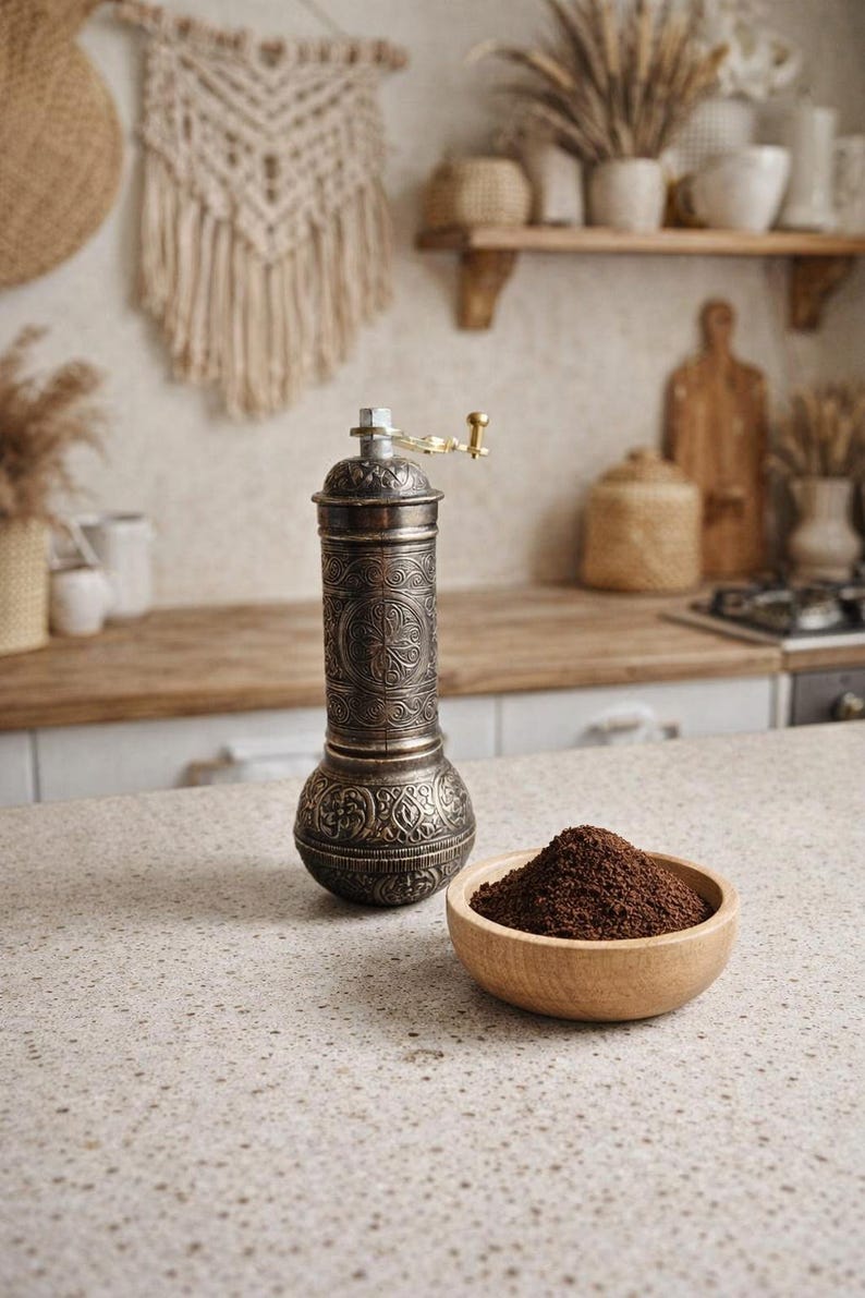Manual Coffee Grinder – Adjustable Hand-Crank Mill | Eco-Friendly, Plastic-Free | Best Coffee Grinder for Espresso, French Press & Pour Over image 2