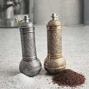 手動コーヒーグラインダー – 調整可能な手回し式ミル | 環境に優しく、プラスチックフリー | エスプレッソ、フレンチプレス、プアオーバーに最適なコーヒーグラインダー