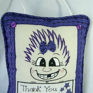 Tooth Fairy Pillow for Girl PinHead Happy FaceTM image 3