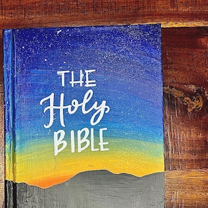 Hand Painted Bible || Custom Bibles || Fully and Semi-Custom Bibles || Journaling Bible || Custom Wedding Bibles || ESV, KJV, NIV