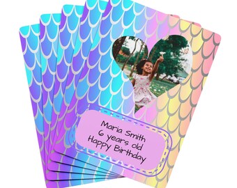 Naipes personalizados con foto, regalo de cumpleaños único