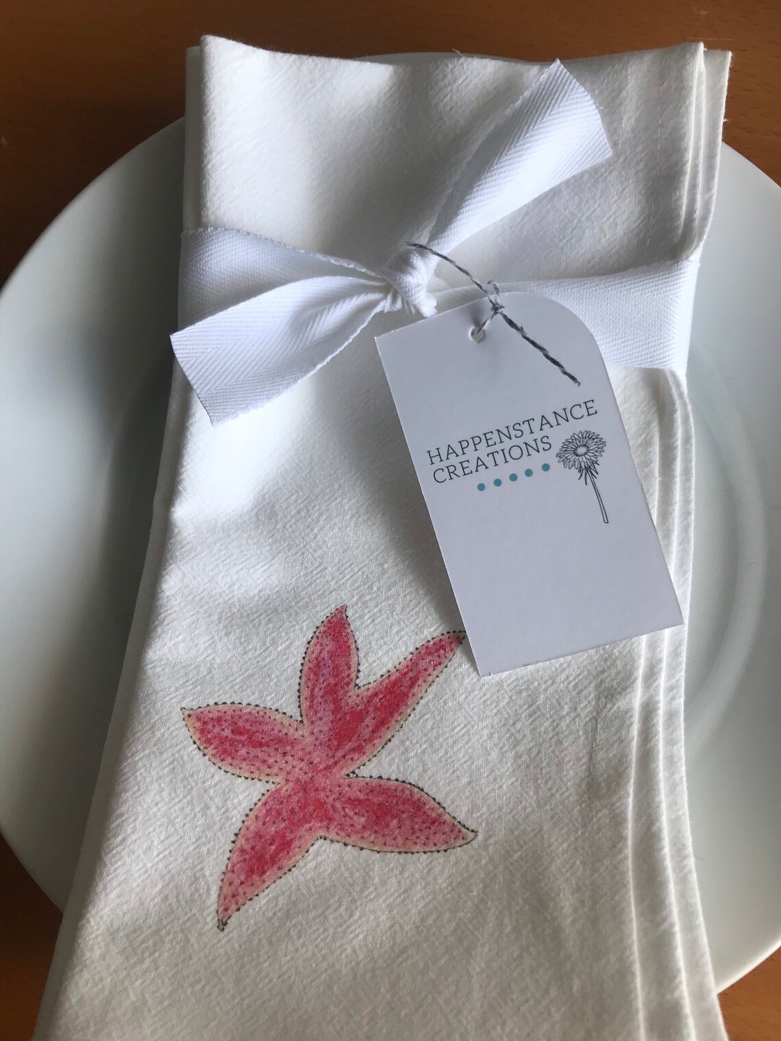 Starfish Cloth Napkin Cotton Flour Sack Napkin Set of 2 Etsy