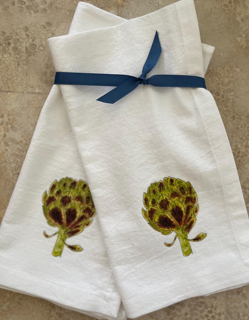 HappenstancePaper Artichoke Art Cloth Napkins - Thumbnail 2