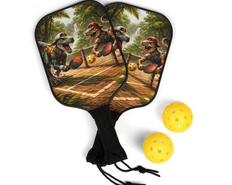 Raptor Pickleball Players Pickleball Paddle, Two Paddles, Balls and Carrying Case.