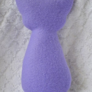 Handmade Stuffed Lavender Horned Monster Fleece, Child Friendly machine washable softie plush free shipping image 4
