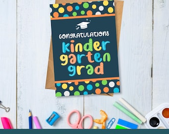 Kindergarten Graduation Card Printable | Print At Home