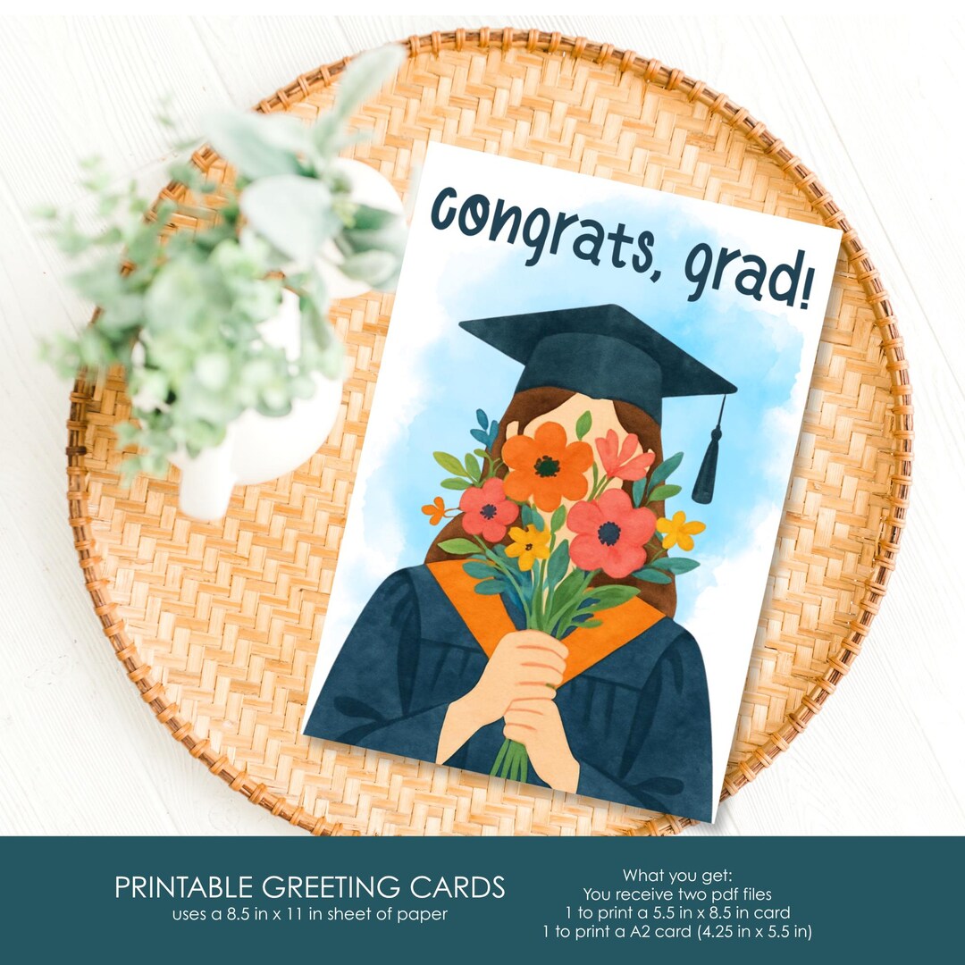 Graduation Card Printable | High School Grad | College Grad | Print at ...