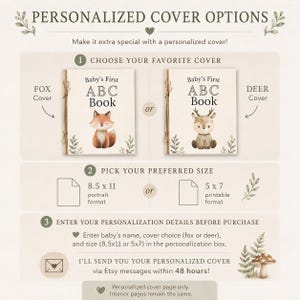 Personalized Woodland Baby Shower options.