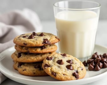 Keto Chocolate Chip Cookies Rezept – Low-Carb, zuckerfrei, glutenfrei (PDF-Download)