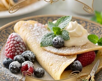 Keto Almond Flour Crepes Recipe PDF | Low Carb Breakfast Ideas | Gluten Free Sugar Free Keto Recipe