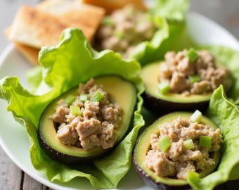 Keto-Rezept-eBook mit Avocado-Thunfischsalat | Idee für ein kohlenhydratarmes Mittagessen | Einfache, gesunde Keto-Mahlzeit