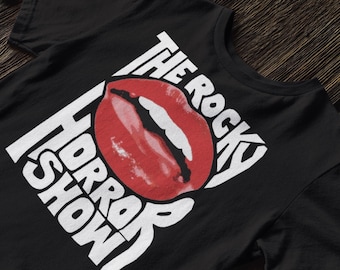 Chemises rouges à lèvres Rocky Horror Picture Show, Chemise rétro années 70 Rocky Horror Lips, Film culte classique