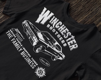 Camiseta dos Irmãos Winchester, Camiseta com estampa de Supernatural