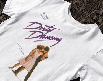 Camisetas de la película romántica Dirty Dancing (1987), con Frances Houseman y Johnny Castle. Regalo ideal para parejas o aniversario.