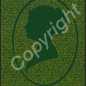 Jane Austen book quote poster