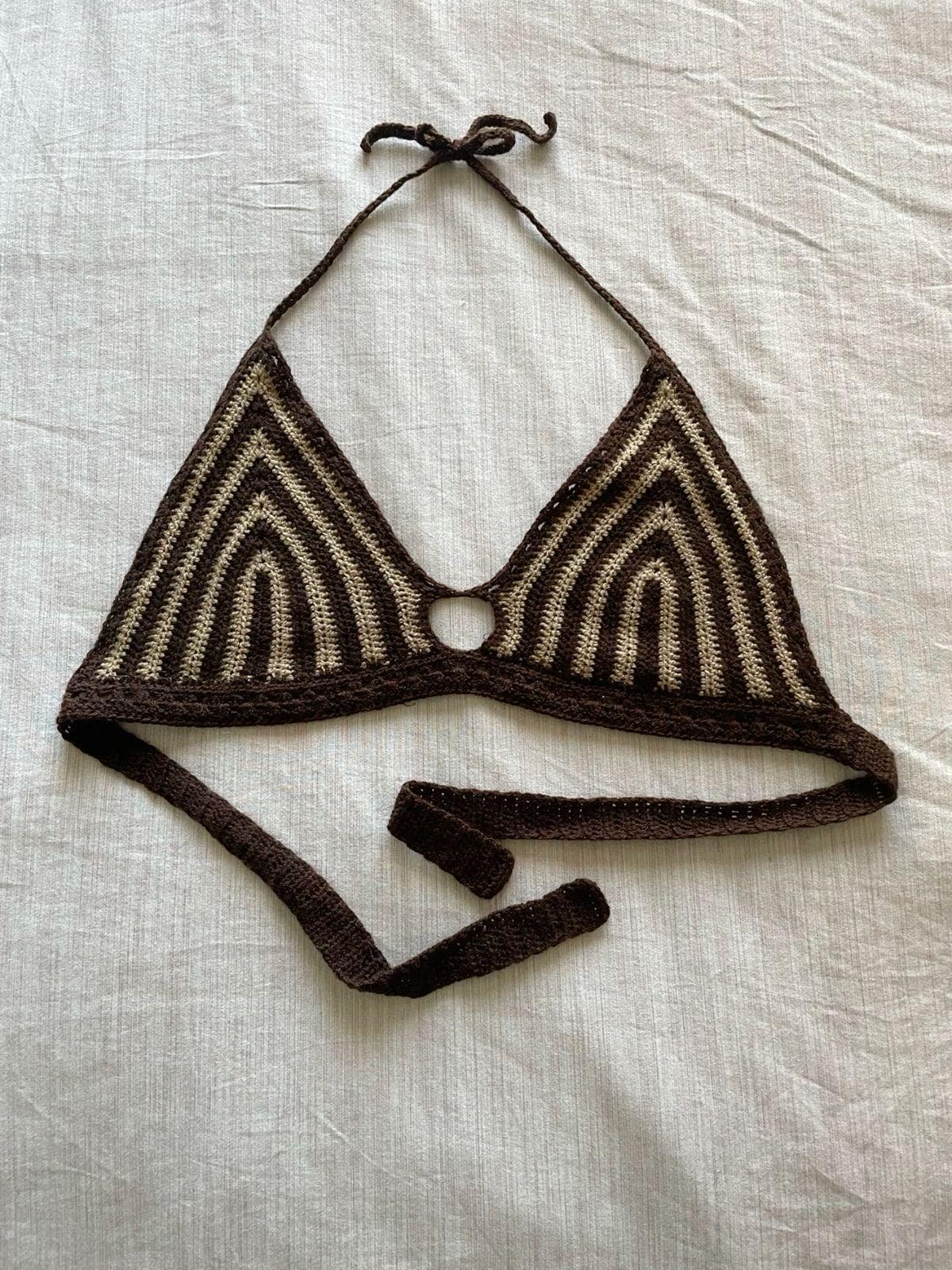 Macramè Bikini Triangolo Con Pizzo Macrame Bikini Italia