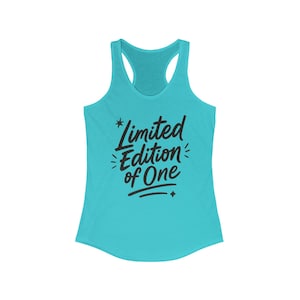 Limited Edition Racerback Tank Top: Motivational Gym & Summer Activewear