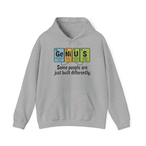 Funny Science Hoodie: Periodic Table Chemistry Gift
