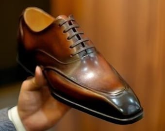 Handmade Men's Leather Slip-On Loafers – Wedding & Party Dress Shoes