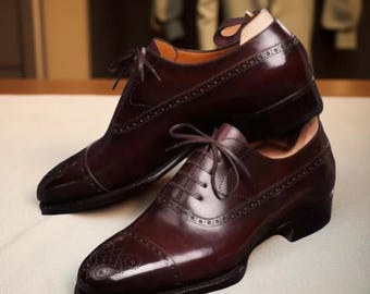 Handmade Leather Oxford Shoes for Men – Wedding & Formal Wear