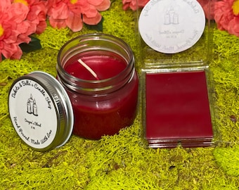 Set de regalo de vela aromática Sangre de Dragón. Vela aromática hecha a mano.