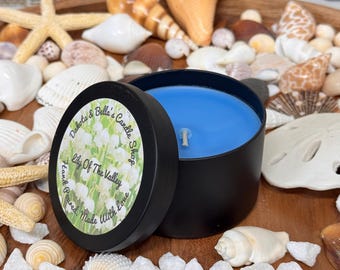 Lily of the Valley Scented Candle: Hand Poured Home Fragrance, 8 oz.